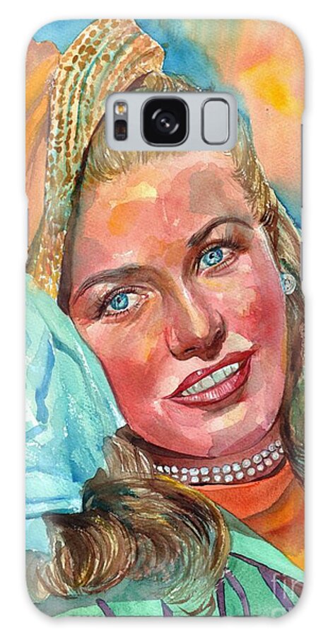Ginger Rogers Galaxy Case featuring the painting Ginger Rogers by Suzann Sines