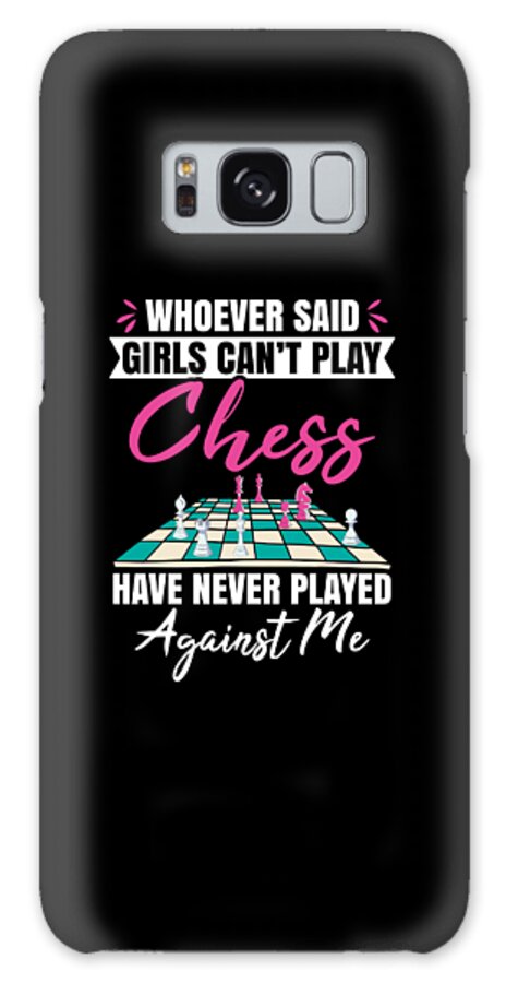 Chess Galaxy Case featuring the digital art Girlie Chess Player by Me