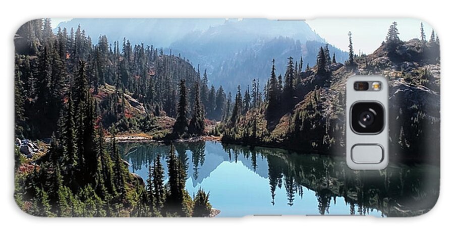 Mountain Galaxy Case featuring the photograph Glacier Lake by Mango Art