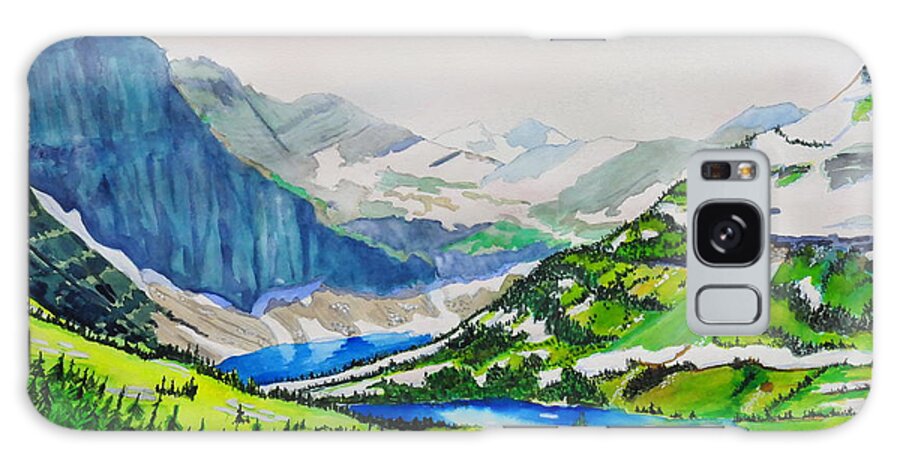 Mountains Galaxy Case featuring the painting Glacier Spring by John W Walker