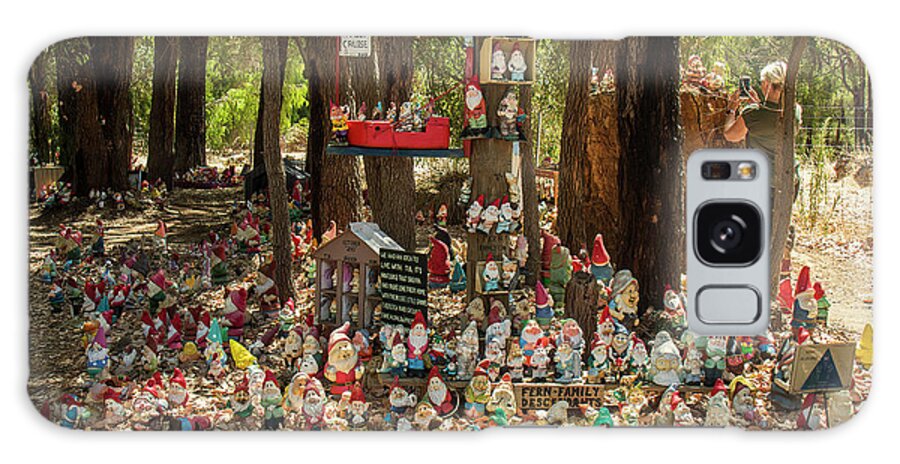Gnomesville Galaxy Case featuring the photograph Gnomes at Home by Elaine Teague