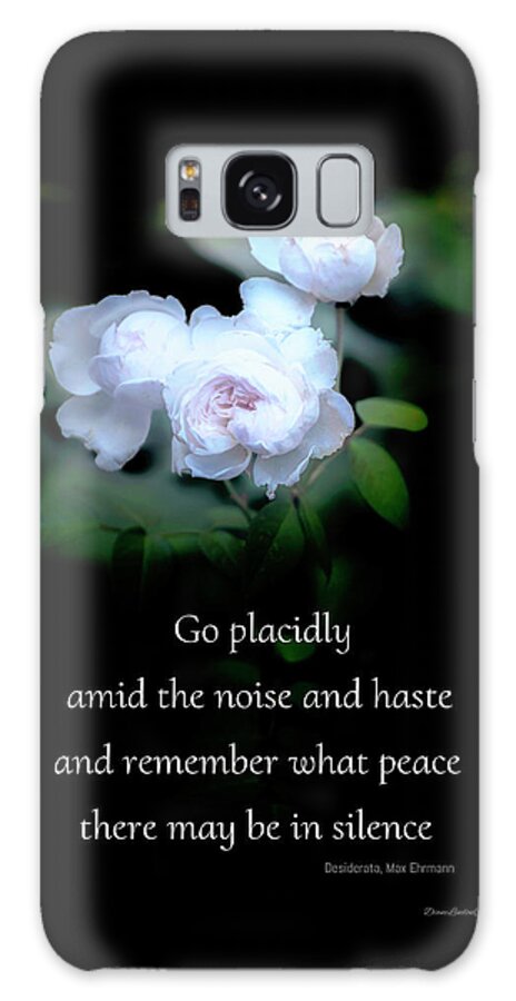 Rose Galaxy Case featuring the photograph Go Placidly by Diane Lindon Coy