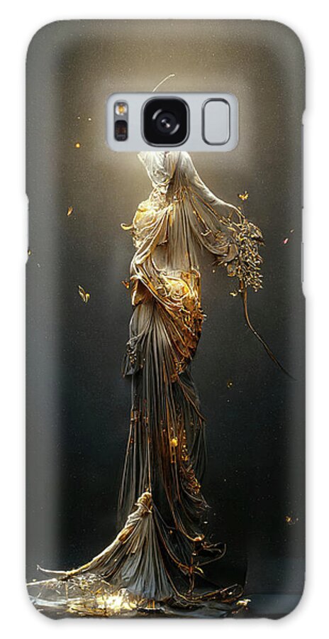 Goddess Galaxy Case featuring the digital art Goddess Of Autumn by Ron Weathers