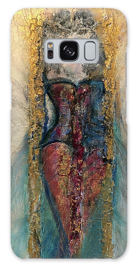 Woman Galaxy Case featuring the painting Goddess of Love by Leslie Porter