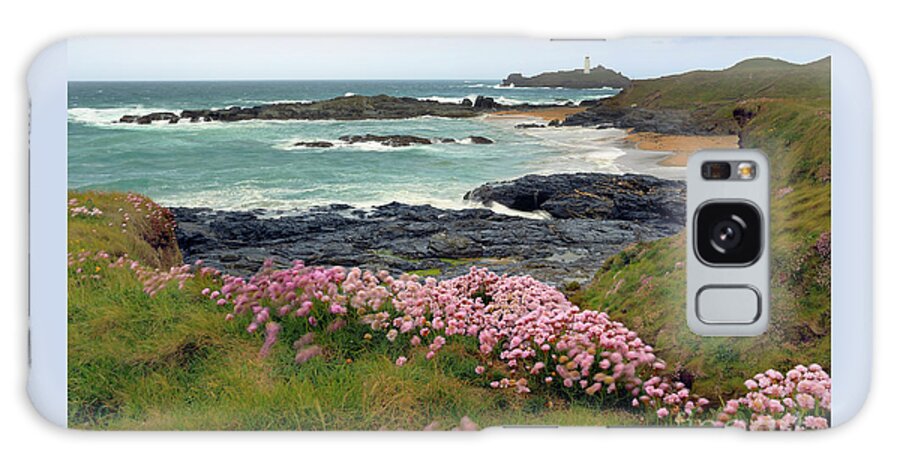 Godrevy Island Galaxy Case featuring the photograph Godrevy, Cornwall, UK. by Tony Mills
