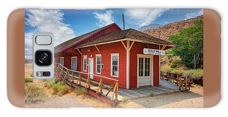 Gold Hill Galaxy Case featuring the photograph Gold Hill Train Depot by Ron Long Ltd Photography