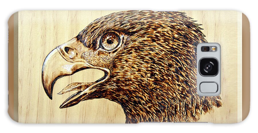Eagle Galaxy Case featuring the pyrography Golden Eagle by R Murrey Haist