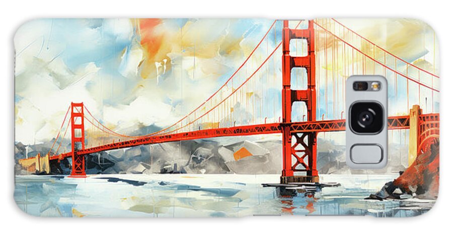 Painting Galaxy Case featuring the digital art Golden Gate Bridge by Imagine ART