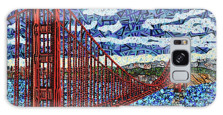 Golden Gate Bridge Galaxy Case featuring the painting Golden Gate Bridge by Micah Mullen