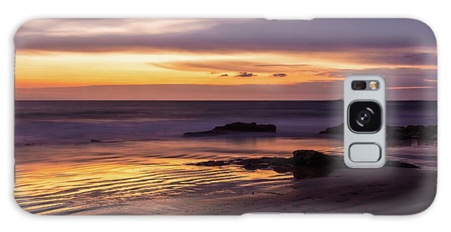 Beach Galaxy Case featuring the photograph Golden Hour by Laura Roberts
