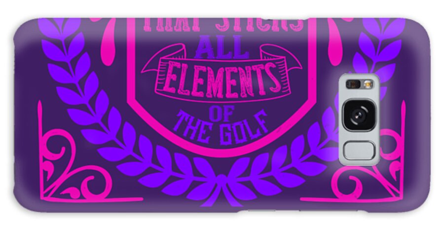Golfer Galaxy Case featuring the digital art Golfer Gift Tempo Is The Glue That Sticks All Elements Of The Golf Swing Together Golf Quote by Jeff Creation
