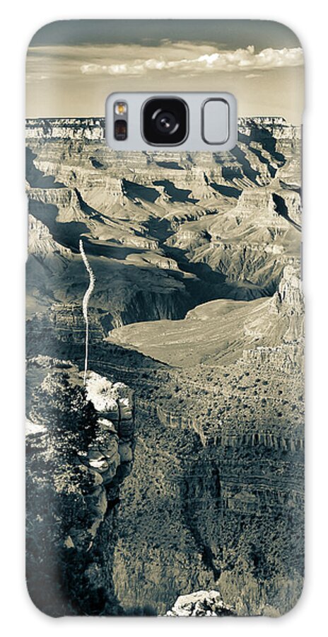 Grand Canyon Galaxy Case featuring the photograph Grand Canyon Sepia Shadows - Arizona by Gregory Ballos