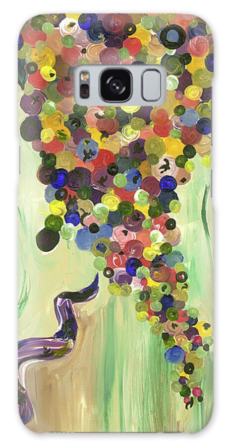 Grape Galaxy Case featuring the painting Grape Vine and Corkscrew by Britt Miller