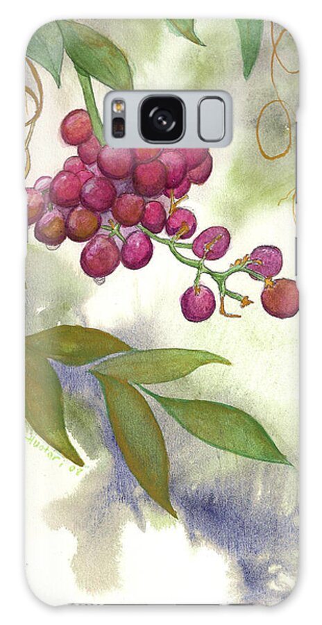 Rick Huotari Galaxy Case featuring the painting Grapes Divine by Rick Huotari