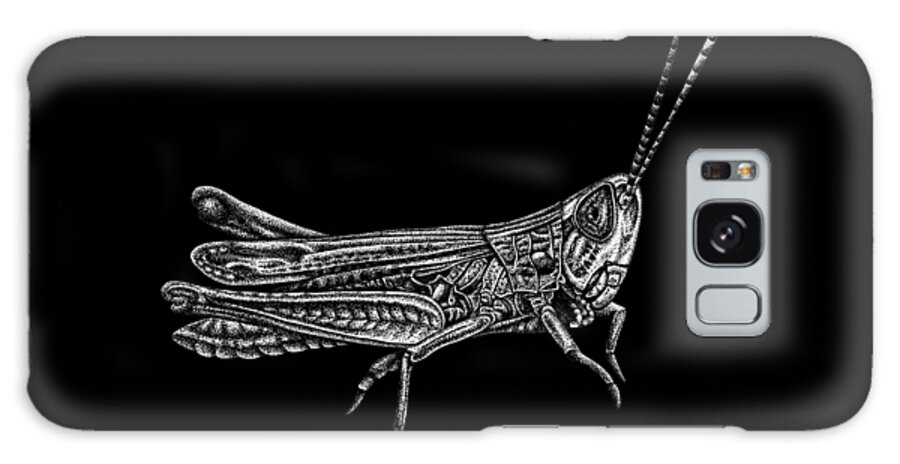 Grasshopper Galaxy Case featuring the drawing Grasshopper by Loren Dowding