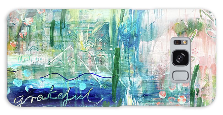 Grateful Galaxy Case featuring the painting Grateful by Claudia Schoen
