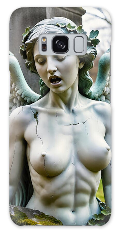Statue Galaxy Case featuring the photograph Graveyard Beauties No.3 by My Head Cinema