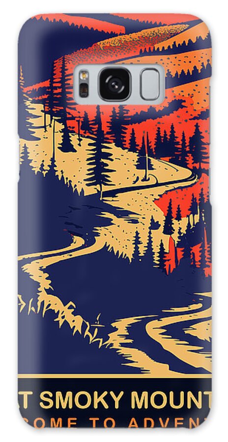 Great Smoky Mountains Galaxy Case featuring the digital art Great Smoky Mountains by Long Shot