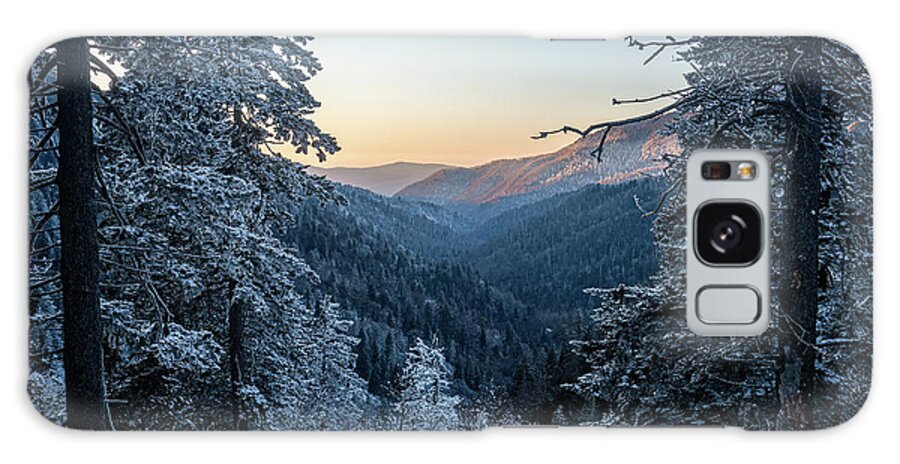 Outdoors Galaxy Case featuring the photograph Great Smoky Mountains TN Frosty Evening by Robert Stephens