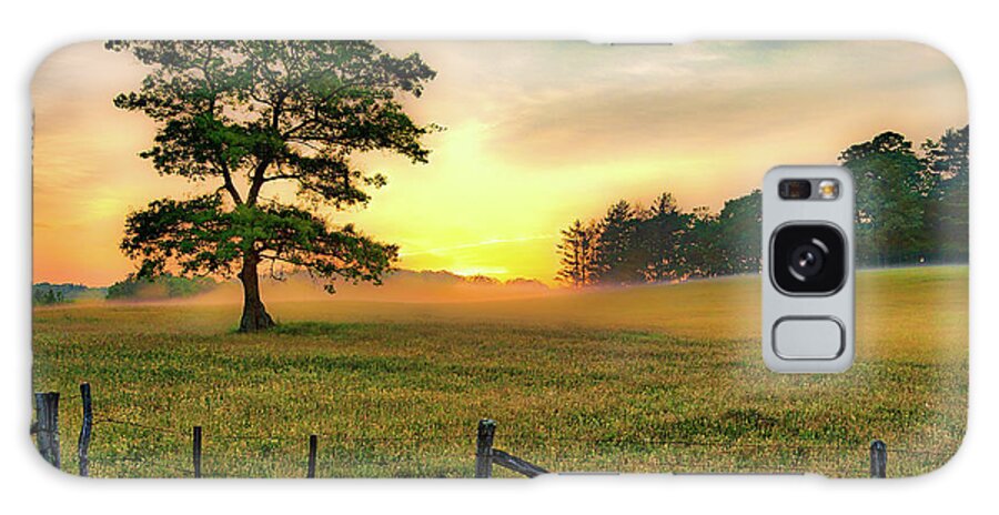 North Carolina Galaxy Case featuring the photograph Ground Fog Sunrise by Dan Carmichael