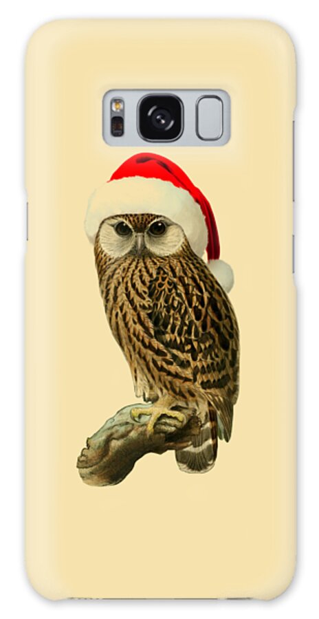 Owl Galaxy Case featuring the digital art Grow Merry Little Owl by Madame Memento