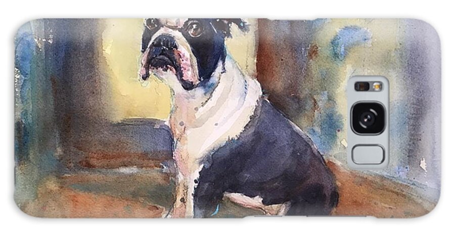 Dog Galaxy Case featuring the painting Gus by Judith Levins