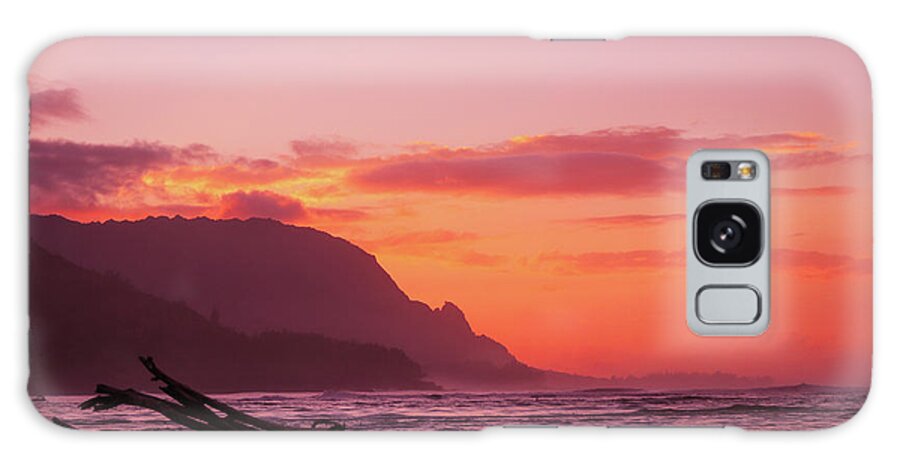 Tropical Galaxy Case featuring the photograph Hanalei Sunset by Tony Spencer