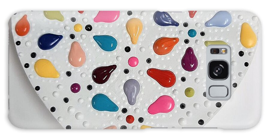 Dots Galaxy Case featuring the painting Happy Tribe by Tia McDermid