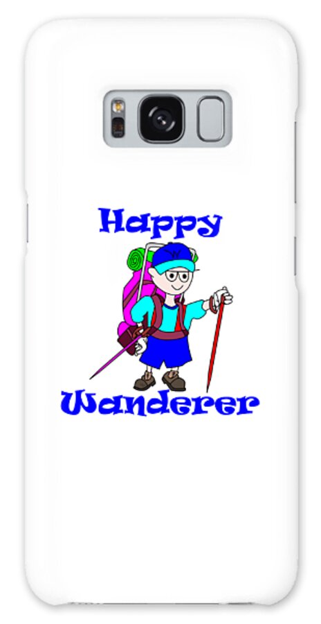 Happiness Galaxy Case featuring the digital art Happy Wanderer - Toon Land by Bill Ressl