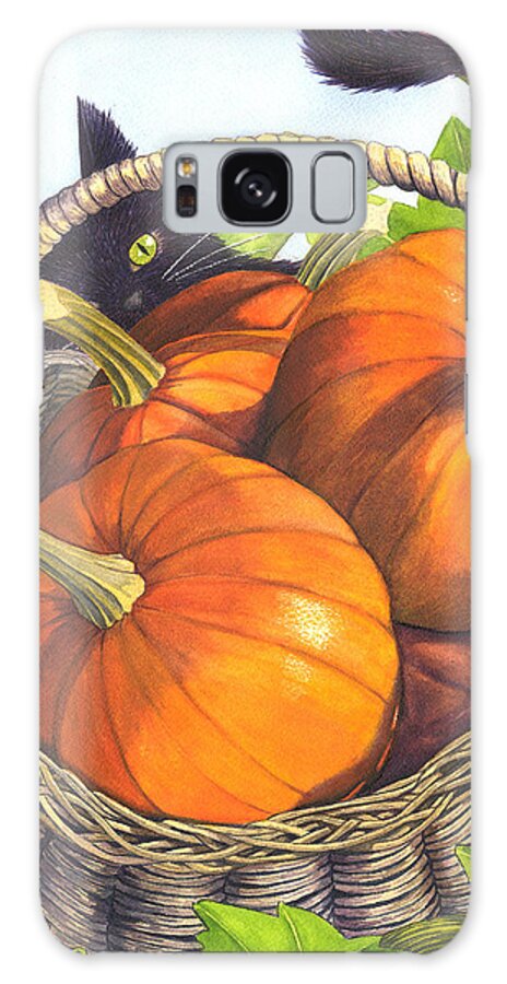 Pumpkin Galaxy S8 Case featuring the painting Harvest by Catherine G McElroy