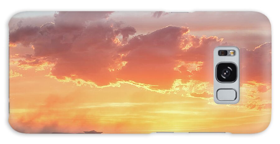 Combine Galaxy Case featuring the photograph Harvest Sunset by Todd Klassy