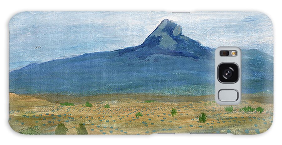 Heart Mountain Galaxy Case featuring the painting Heart Mountain, Cody Wyoming by Chance Kafka