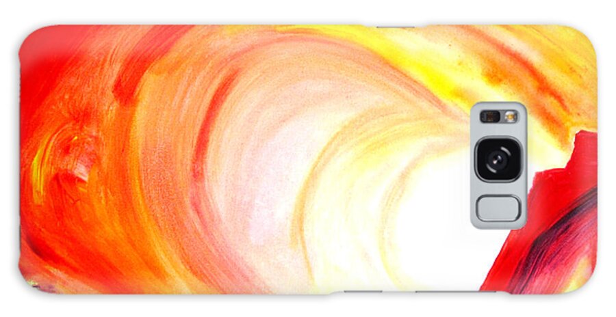 Abstract Galaxy Case featuring the painting Heat by Carlin Blahnik CarlinArtWatercolor