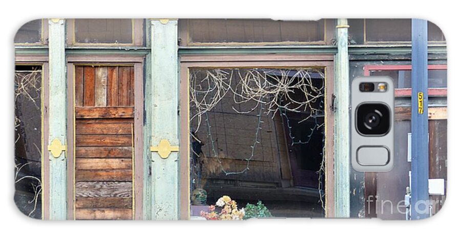 Vacant Windows Galaxy Case featuring the photograph Helena Storefront by Rosanne Licciardi