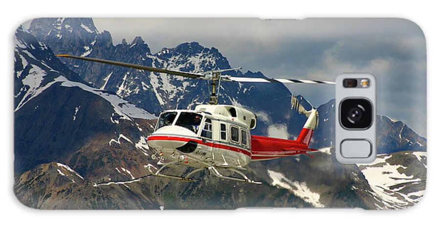 Helicopter Galaxy Case featuring the photograph Bugaboo's Heli-hike by Gene Taylor