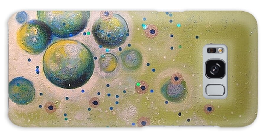 Abstract Galaxy Case featuring the painting Here Comes Hope by Eleatta Diver