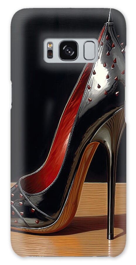 Black Galaxy Case featuring the painting High Heels No.3 by My Head Cinema