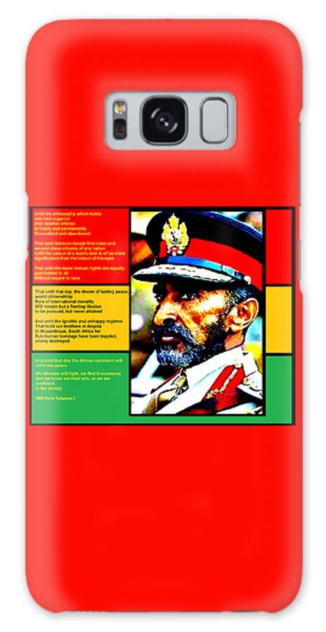 Until The Philosophy Galaxy Case featuring the digital art HIM Selassie I Declaration by Adenike AmenRa