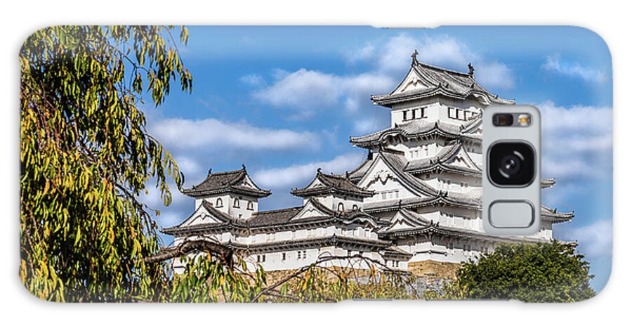Himeji Castle Galaxy Case featuring the photograph Himeji castle #5, Japan by Lyl Dil Creations