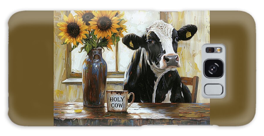 Cow Galaxy Case featuring the painting Holy Cow by Tina LeCour