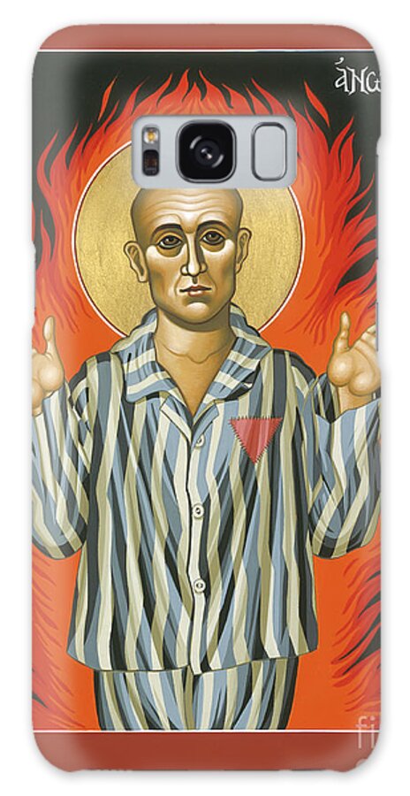 William Hart Mcnichols Galaxy S8 Case featuring the painting Holy Priest Anonymous One of Sachsenhausen 013 by William Hart McNichols