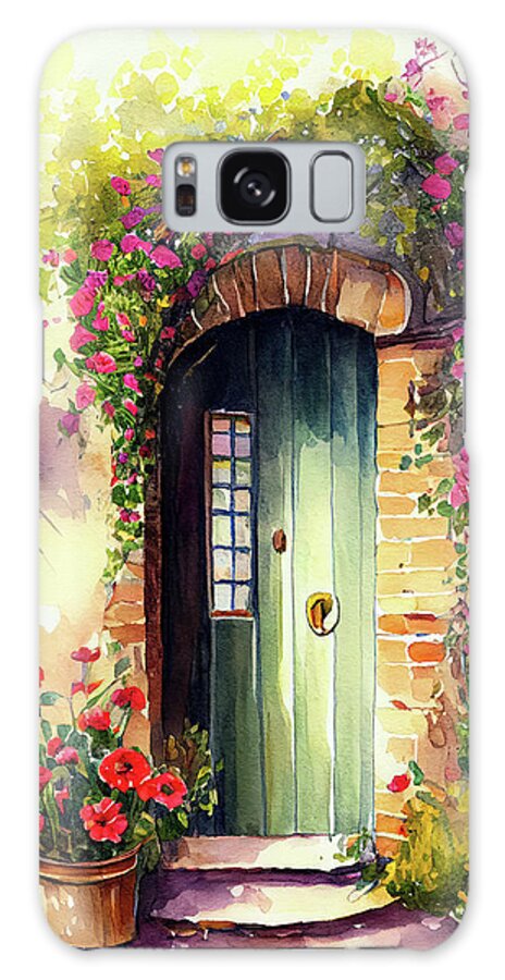 Watercolor Galaxy Case featuring the painting Home of Bliss by Greg Collins