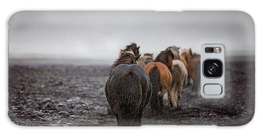 Horse Galaxy Case featuring the photograph Homeward bound - Horse Art by Lisa Saint