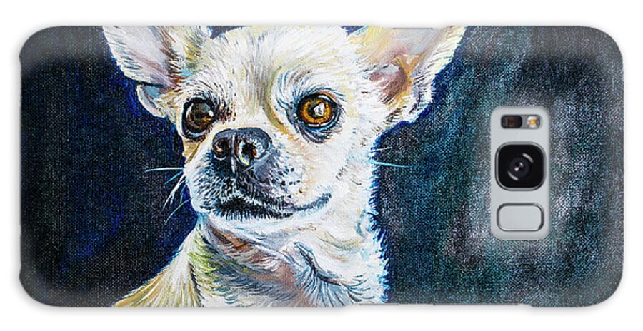 Chihuahua Puppy Galaxy Case featuring the painting Honey Dog by Rowan Lyford