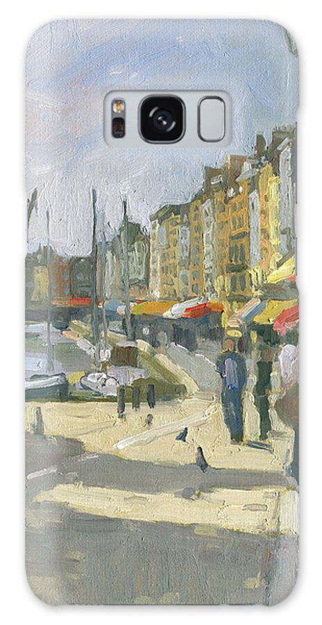 Honfleur Galaxy Case featuring the painting Honfleur, France by Paul Strahm