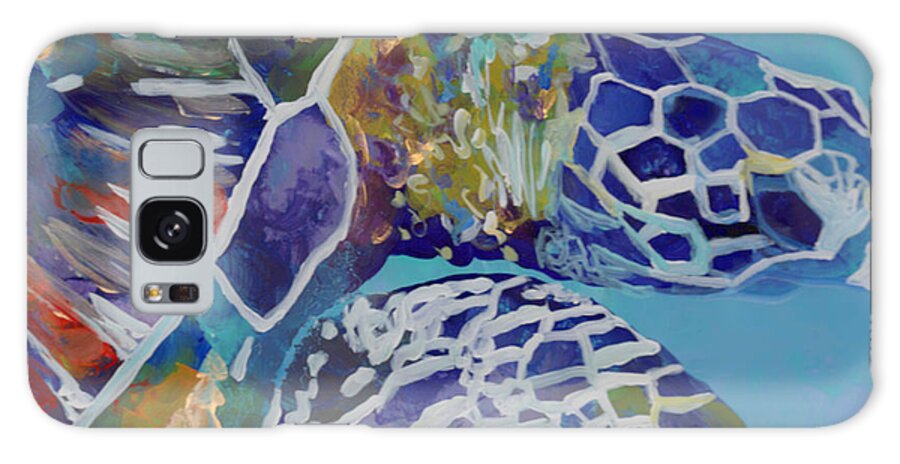 Honu Galaxy Case featuring the painting Honu by Marionette Taboniar