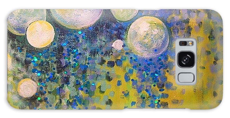 Abstract Wall Art Galaxy Case featuring the painting Hope Floats by Eleatta Diver