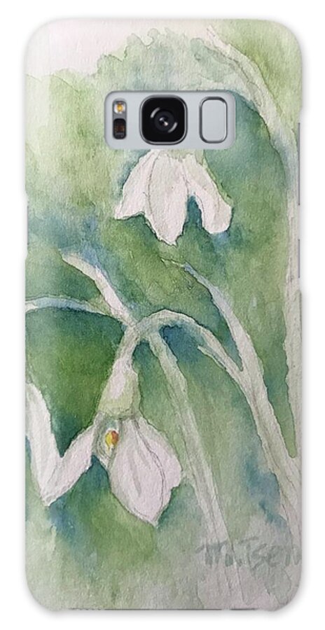 Snowdrops Galaxy Case featuring the painting Hope by Milly Tseng