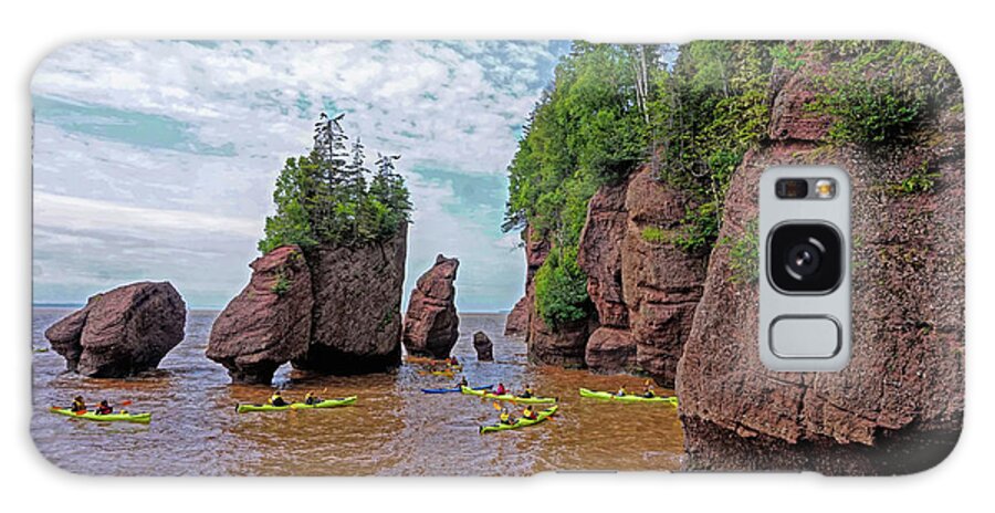 Hopewell Rocks Galaxy Case featuring the photograph Hopewell Rock New Brunswick by Yvonne Jasinski