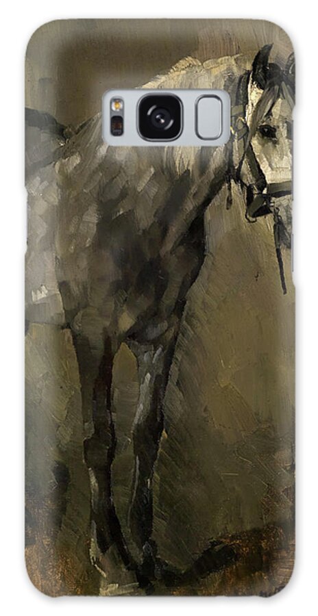 Wilhelm Trubner Galaxy Case featuring the painting Horse by Wilhelm Trubner